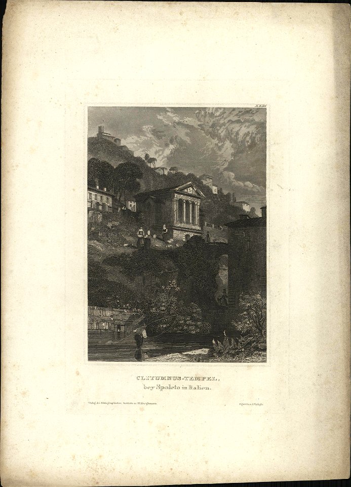 Tempel bij Spoleto, objectnr A 58345