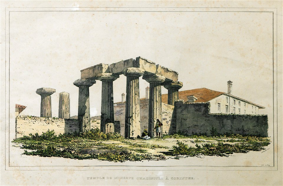 Temple de Minerve Chalinitis à Corinthe - Stackelberg Otto Magnus Baron De - 1830