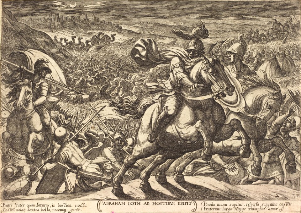 Tempesta Abraham Makes the Enemies Flee Who Hold His Nephew