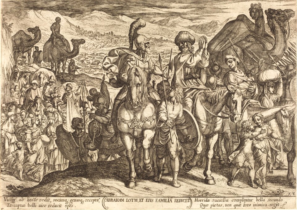 Tempesta Lot and His Family Recalled Home by Abraham