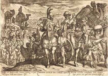 Tempesta Lot and His Family Recalled Home by Abraham
