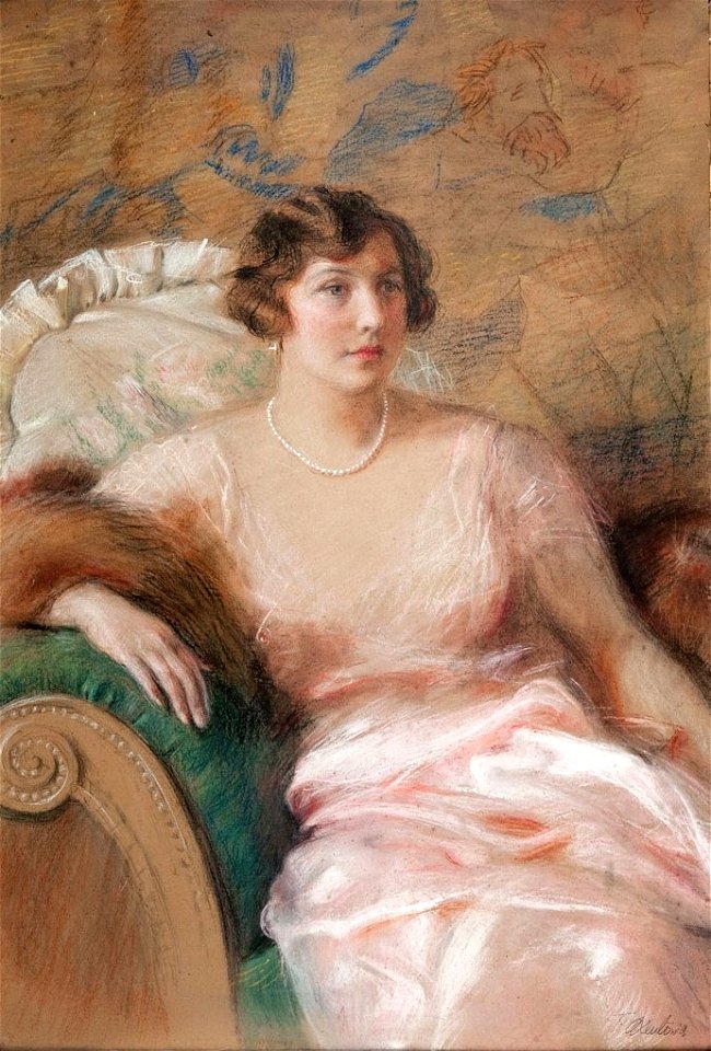 Teodor Axentowicz - Portret damy