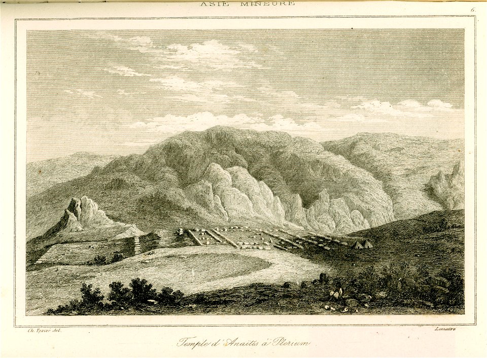 Temple d'Anaitis à Pterium - Texier Charles Félix Marie - 1882