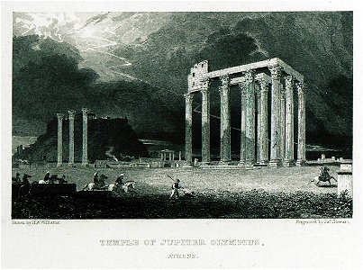 Temple of Jupiter Olympus, Athens - Williams Hugh William - 1829