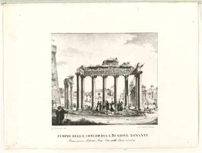 Tempio della concordia e di giove tonante LCCN2003679883