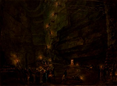 Teodor Baltazar Stachowicz - Pond in the Salt Mine at Wieliczka - MNK II-a-1148 - National Museum Kraków