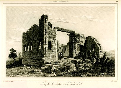 Temple de Jupiter à Labranda - Texier Charles Félix Marie - 1882