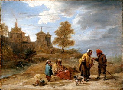 Teniers, David the younger - Gypsies in a Landscape - Google Art Project