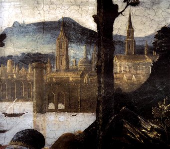 Tentaciones de Cristo (Botticelli), detalle VIII. Free illustration for personal and commercial use.