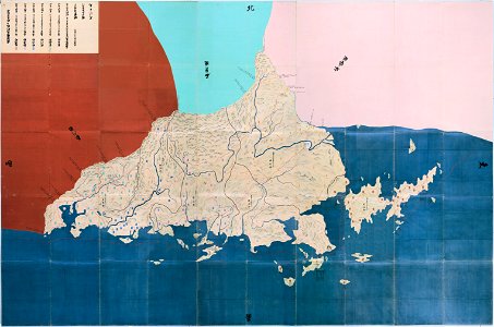 Tenpō Kuniezu - Suō Province (National Archives of Japan)