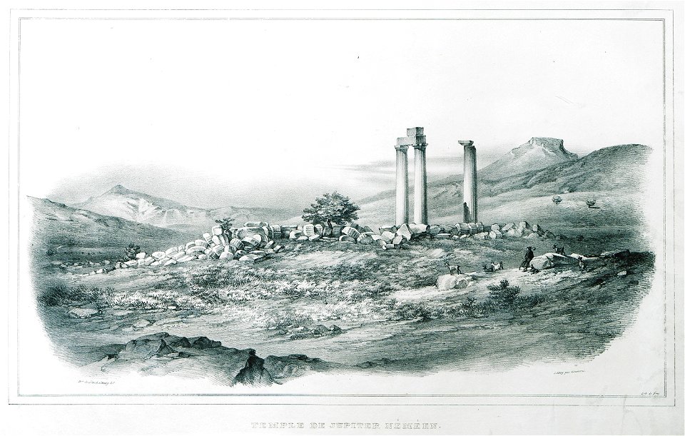 Temple de Jupiter néméen - Stackelberg Otto Magnus Baron De - 1830