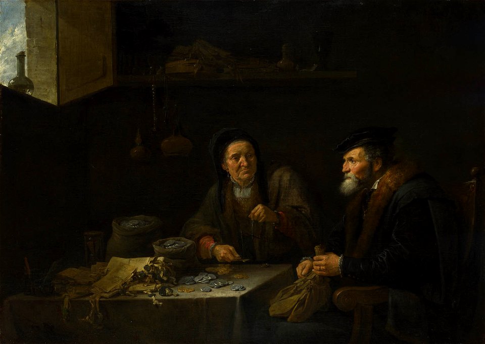 David Teniers the Younger - The Covetous Man
