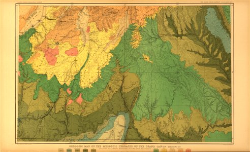 Tertiary history of the Grand cañon district, with atlas,... LOC gs05000790-22
