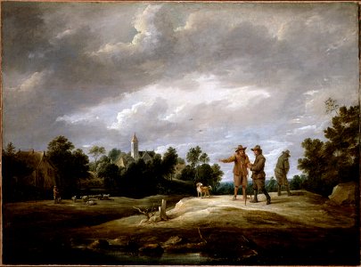 Teniers, David the younger - Peasants conversing - Google Art Project
