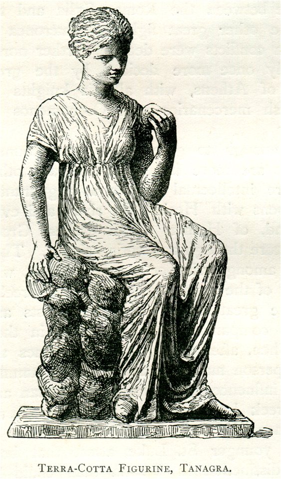 Terra-cotta figurine, Tanagra - Mahaffy John Pentland - 1890