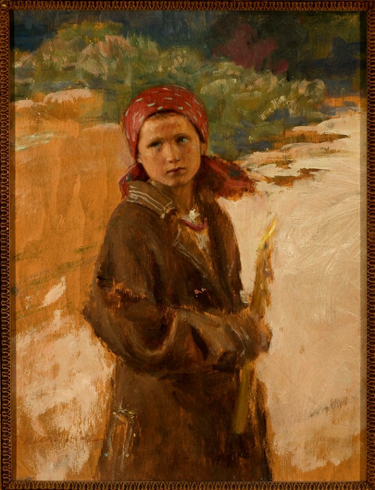 Teodor Axentowicz - For the Candlemas - MP 868 MNW - National Museum in Warsaw