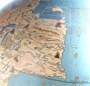 Terrestrial facsimile globe RMG F2136