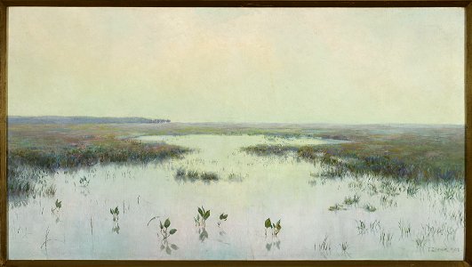 Teodor Ziomek - Dawn over water – Marshes - MP 3900 MNW - National Museum in Warsaw