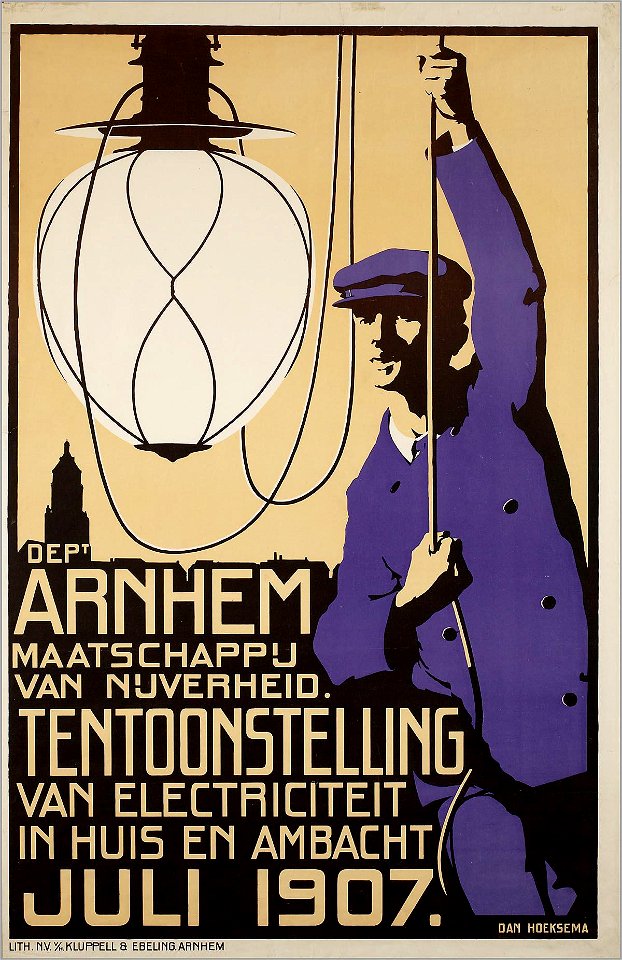 Tentoonstelling van electriciteit in huis en ambacht