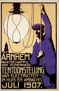 Tentoonstelling van electriciteit in huis en ambacht