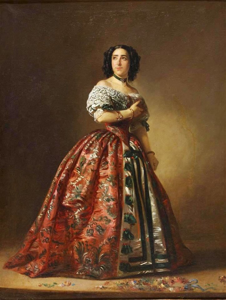 Teodora Lamadrid en Adriana Lecouvreur (Museo del Romanticismo de Madrid)