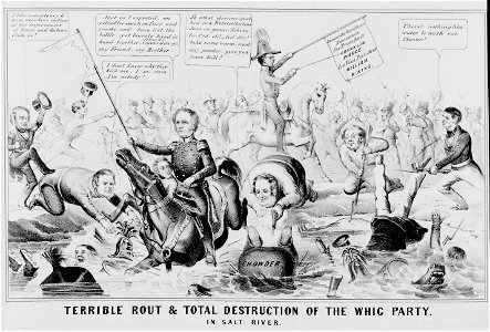 Terrible rout & total destruction of the Whig Party. In Salt River LCCN2008661556