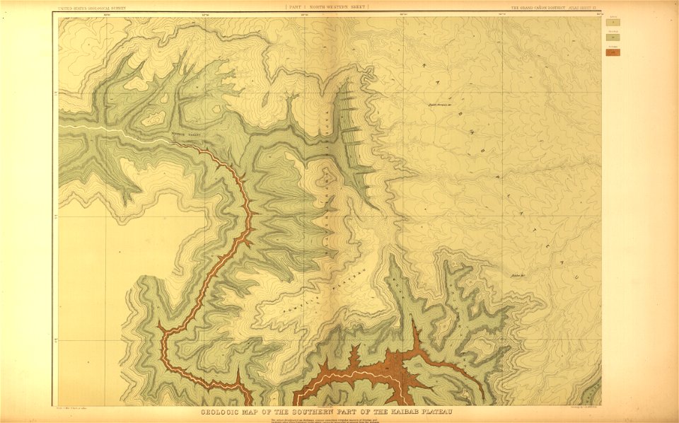 Tertiary history of the Grand cañon district, with atlas,... LOC gs05000790-12