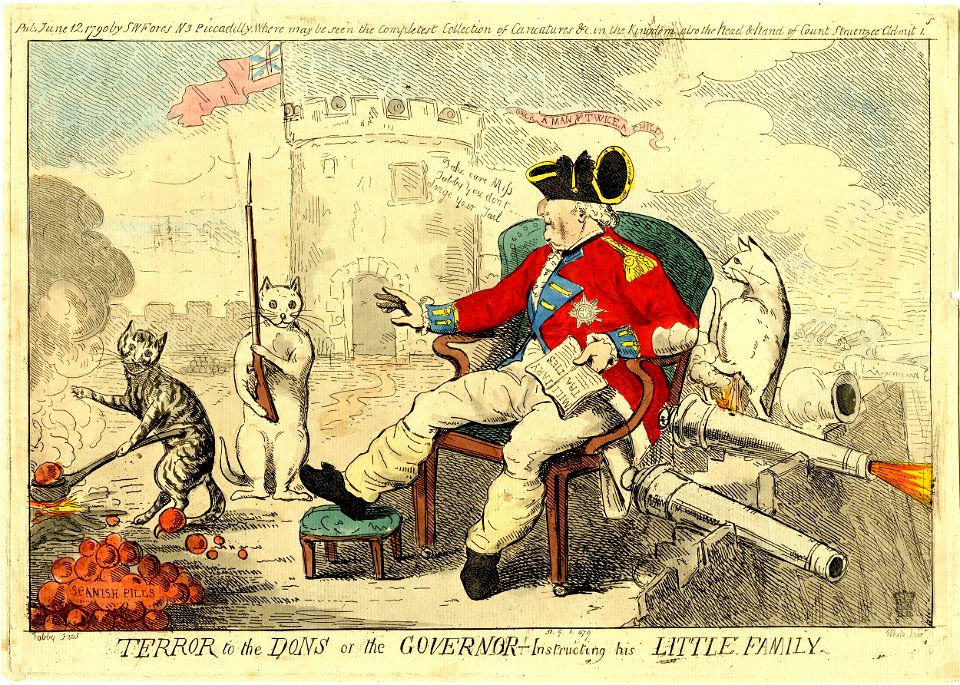 Terror to the dons or the governor-instructing his little family (BM 1851,0901.479)