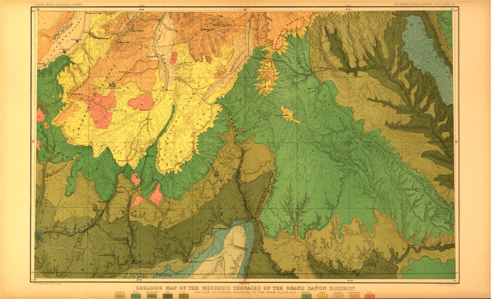 Tertiary history of the Grand cañon district, with atlas,... LOC gs05000790-22