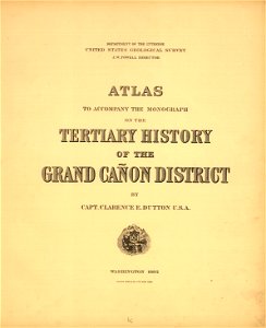 Tertiary history of the Grand cañon district, with atlas,... LOC gs05000790-1