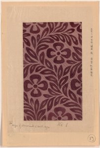 Textile design with flower motif LCCN2009630063