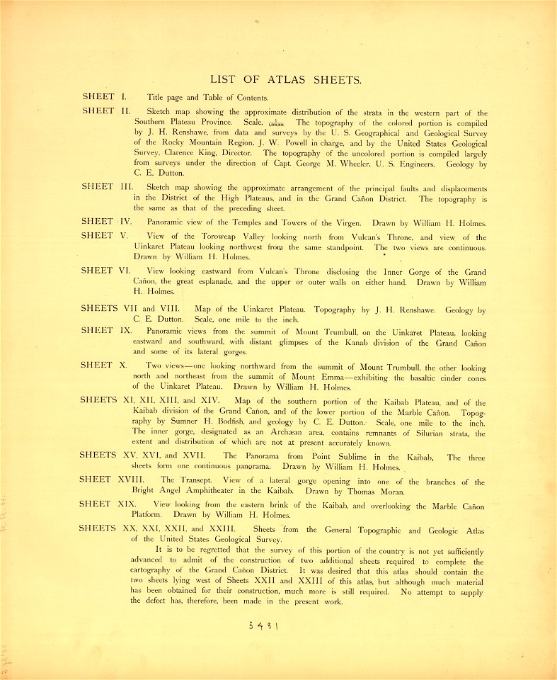 Tertiary history of the Grand cañon district, with atlas,... LOC gs05000790-2