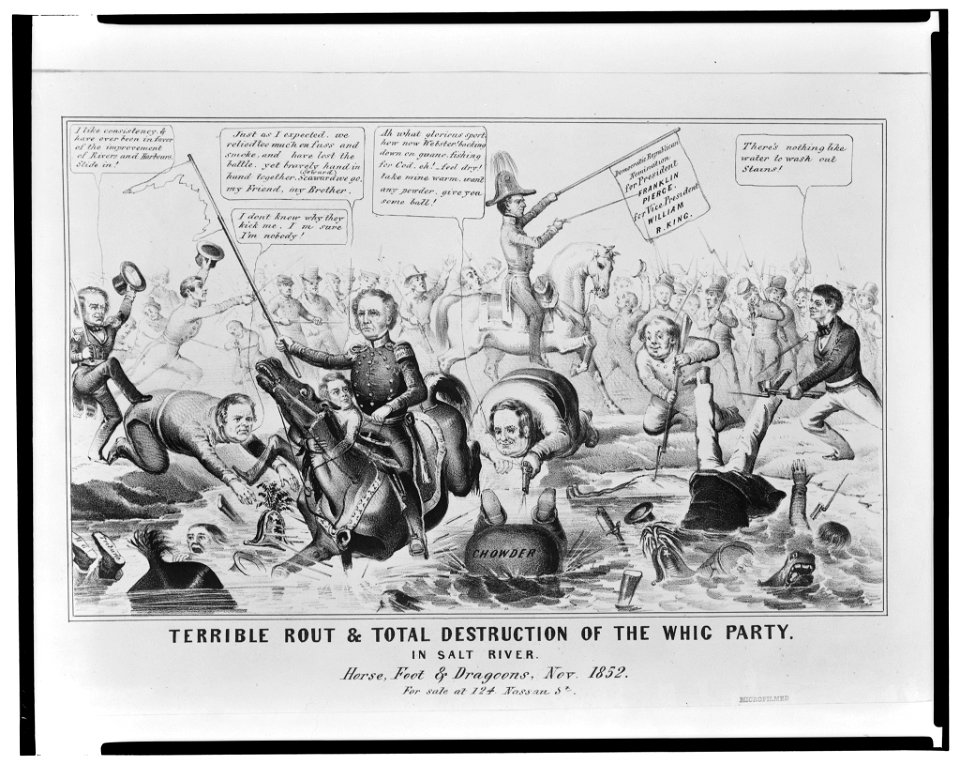 Terrible rout & total destruction of the Whig Party. In Salt River LCCN2008661556