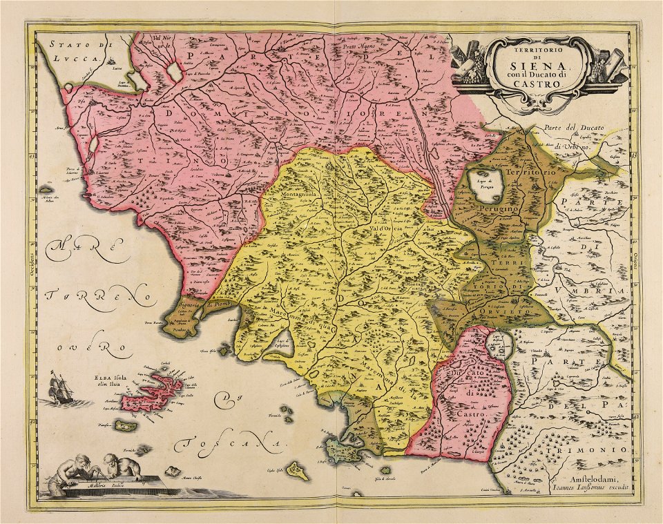 Territorio di Siena con il ducato di Castro - CBT 5882027