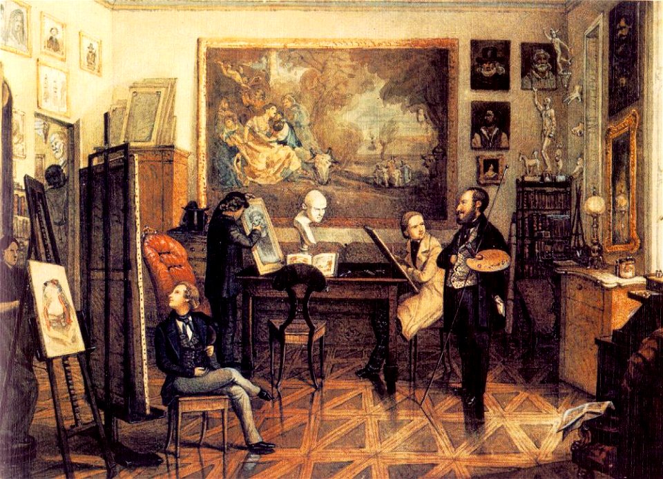 Than In the Atelier of Miklós Barabás 1847