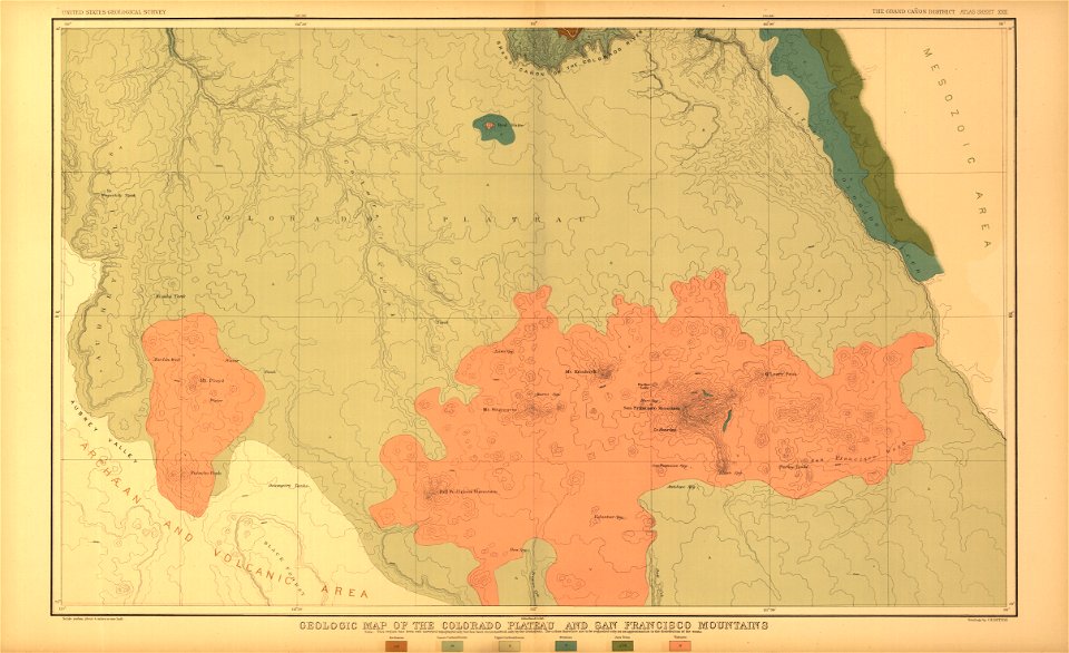 Tertiary history of the Grand cañon district, with atlas,... LOC gs05000790-24