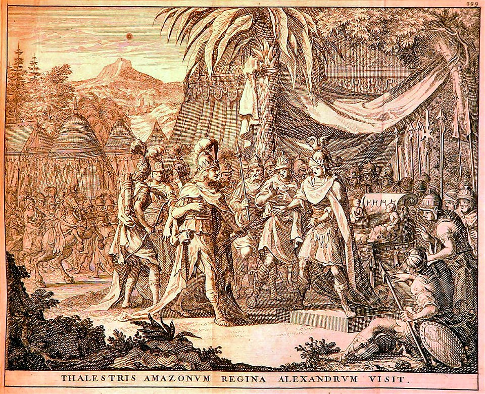 Thalestris, Queen of the Amazons, visits Alexander (1696)