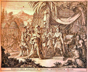 Thalestris, Queen of the Amazons, visits Alexander (1696)