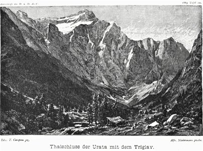 Thalschluss der Urata mit dem Triglav