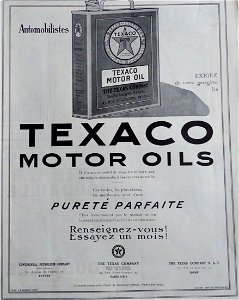 Texaco Motor Oils-1924
