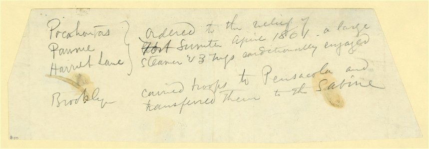 Text describing action of four ships in South Carolina and Florida LCCN2004661022
