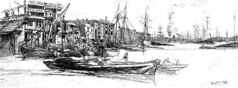 Thames warehouses, 1859 RMG PW5486