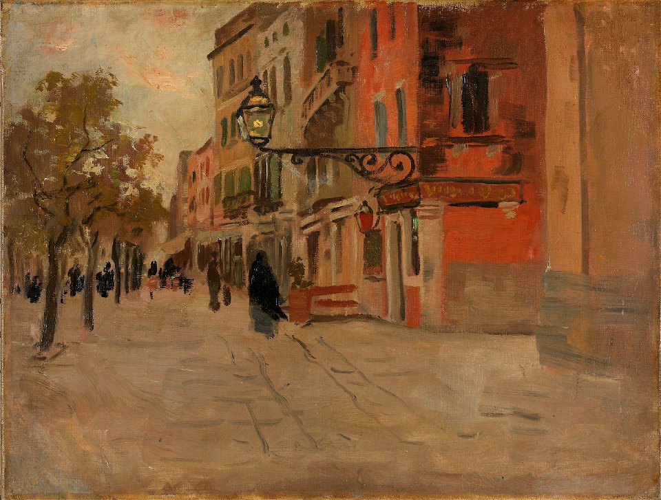 Frits Thaulow - Street in Venice - NG.M.01247 - National Museum of Art, Architecture and Design