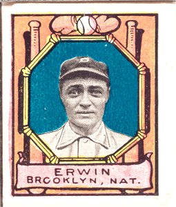 Tex Erwin, Brooklyn Dodgers, baseball card portrait LCCN2007683839