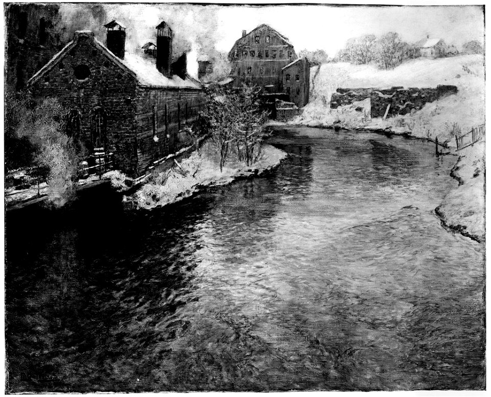 Frits (Johan Fredrik) Thaulow - The Watermill - 2002.45 - Busch–Reisinger Museum