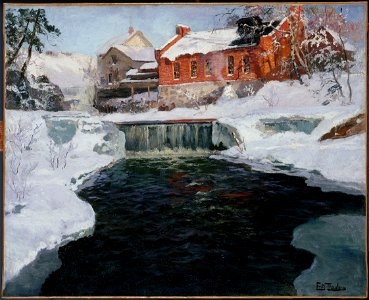 Frits Thaulow - La nouvelle fabrique à Lillehammer - PPP459 - Musée des Beaux-Arts de la ville de Paris