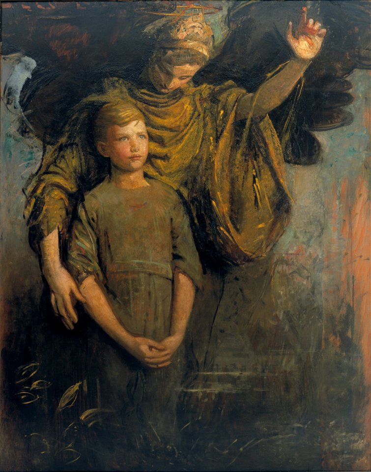Abbott Handerson Thayer - Boy and Angel - 1925-3 - Albright–Knox Art Gallery