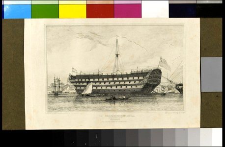 The 'Dreadnought', 104 Guns, At present Lying off Greenwich For The Seamen's Hospital RMG PU6149