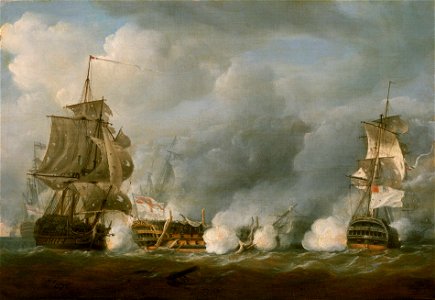 The 'Defence' at the Battle of the First of June, 1794 RMG BHC0474