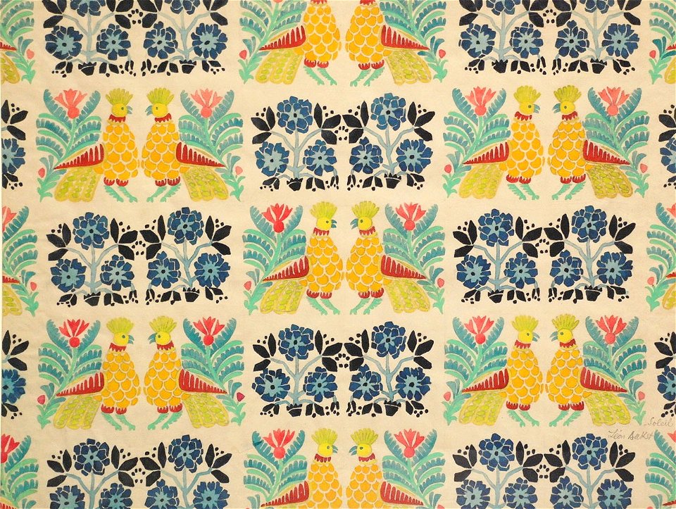 Textile print by Leon Bakst 02